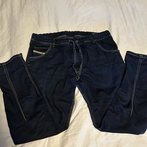 DIESEL KROOLEY DENIM SWEATPANTS